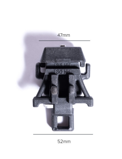 POWAPLAST glass-filled Nylon solar end clamp dimensions 1