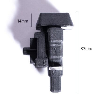 POWAPLAST glass-filled Nylon solar end clamp dimensions 2