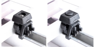 POWAPLAST glass-filled Nylon solar end clamp protective cap